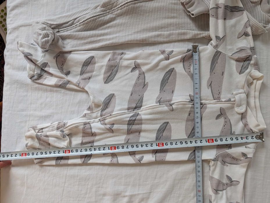 Carter's UNISEX Śpioszki 68cm, 6 miesięcy. 2 sztuki