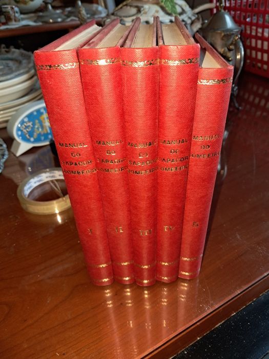 Colecção de cinco livros bombeiro