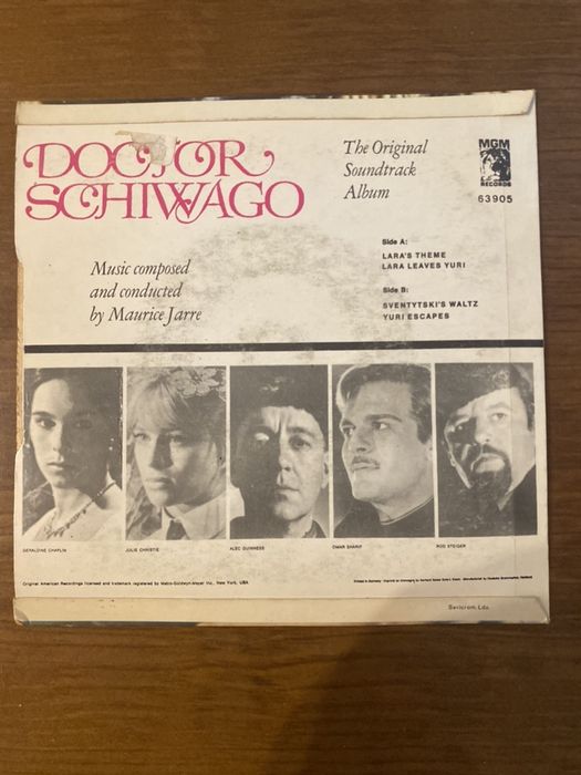 Disco vinil Doutor Jivago - single 45RPM