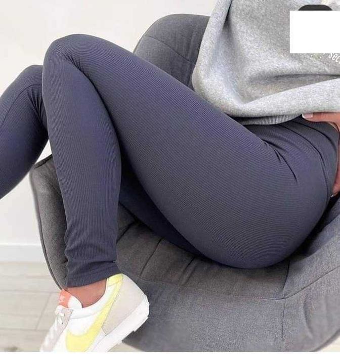 Зимові утеплені (фліс) лосіни рубчик, висока посадка.Турція, розпродаж