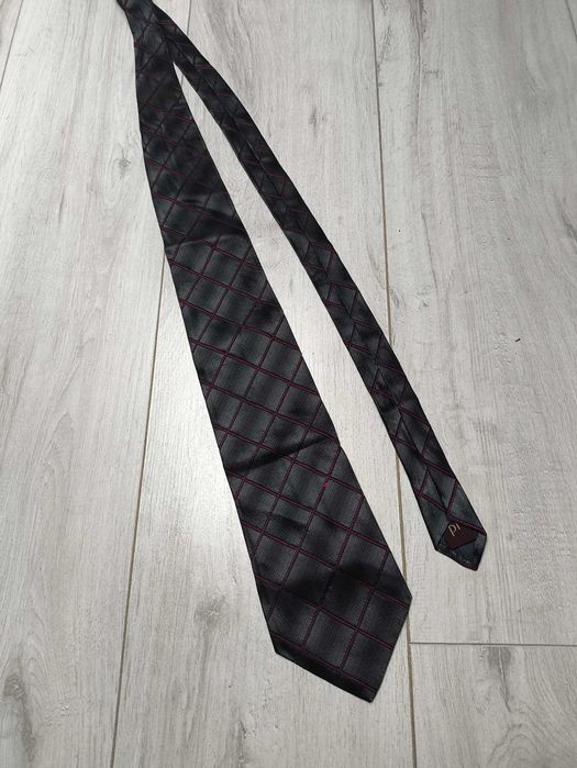 Stalowy jedwabny krawat Pierre Funnell