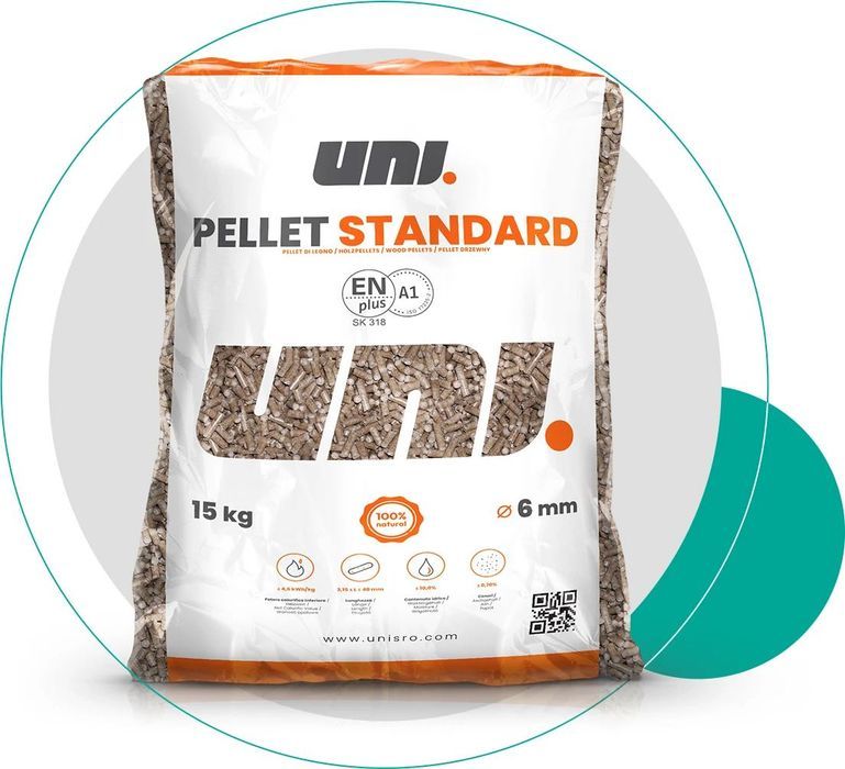 UNI PELLET STANDARD – certyfikat ENplus A1 - pellet drzewny, iglasty 6mm / TRANSPORT w cenie