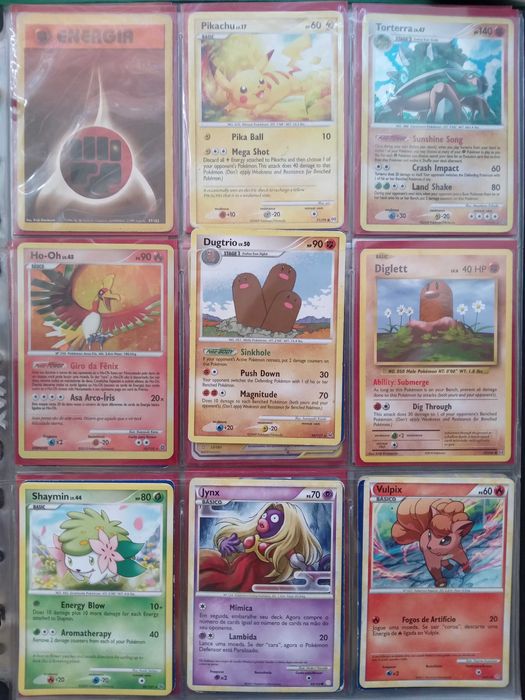 Cartas Pokémon coleção