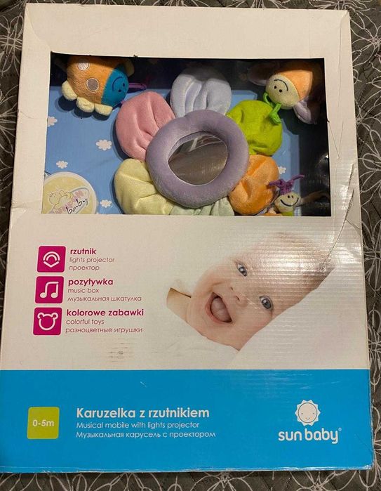 karuzela do łóżeczka z projektorem pluszowa - nowa
