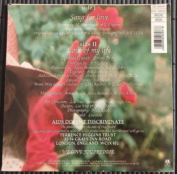 Extreme - Song For Love (Vinil 7")