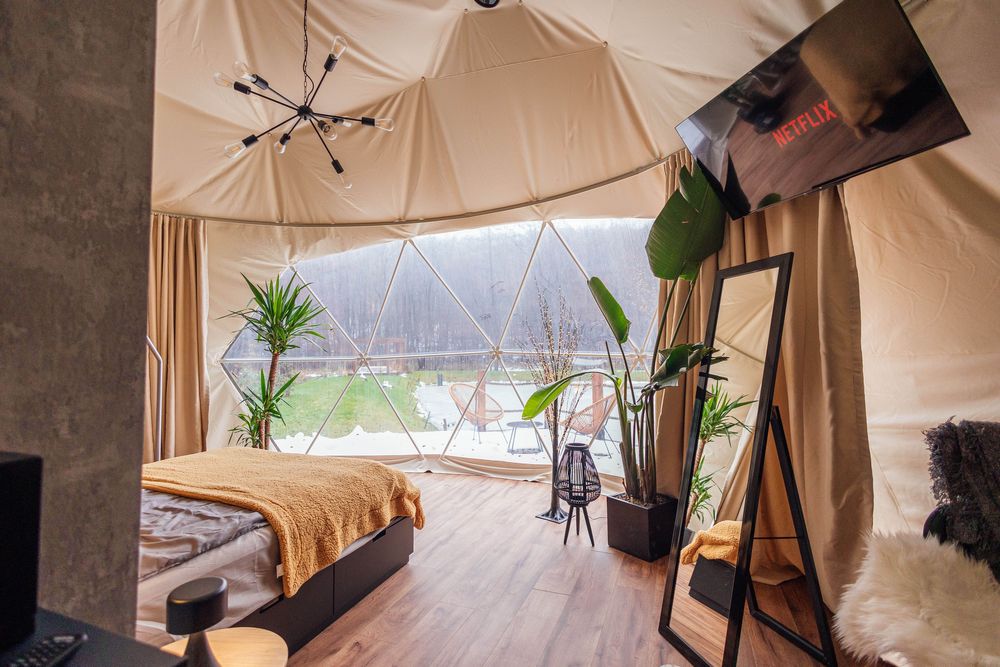 Domek na wynajem Glamping Igloo Sauna Sesje zdjęciowe od 10-12.2.