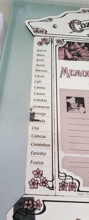 Espelho de cozinha vintage