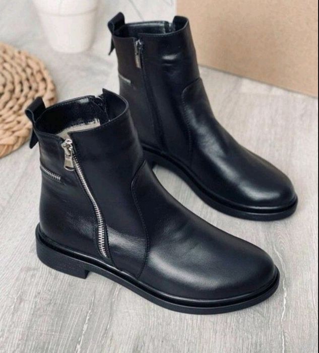 Жіночі черевики ботинки шкіряні зимові