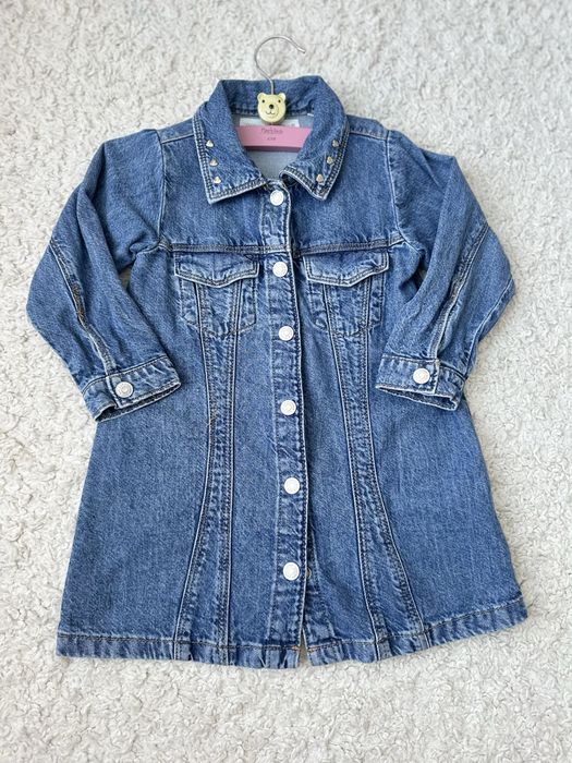 Джинсова сукня zara 92р для двійні