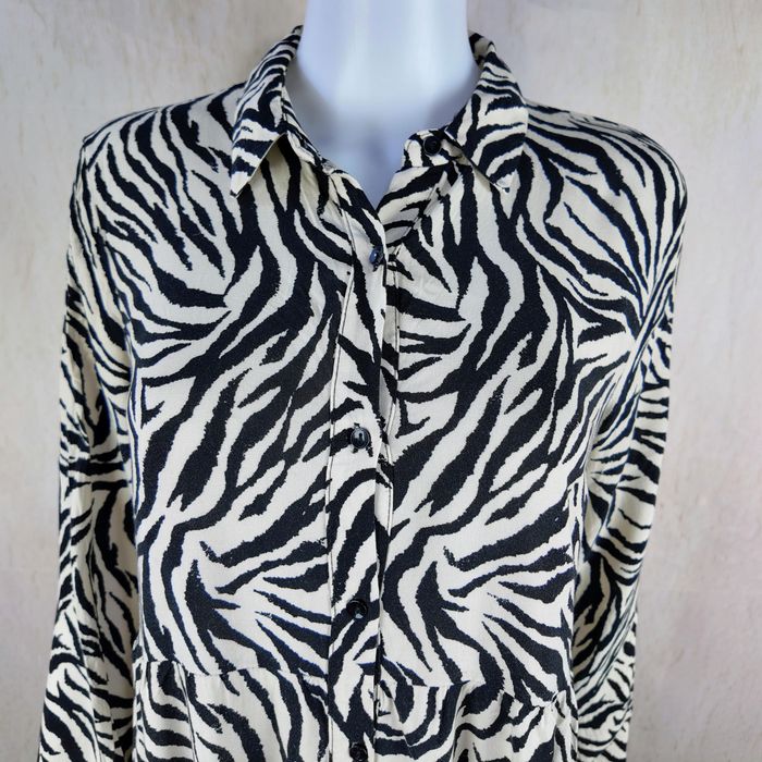 Sukienka Primark zebra midi koszulowa wiskoza EU 40 nowa