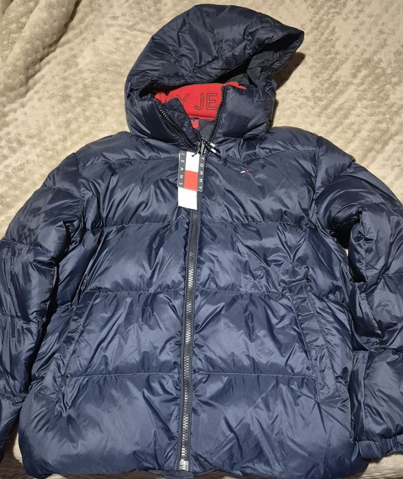 Casaco azul com capuz tommy jeans
