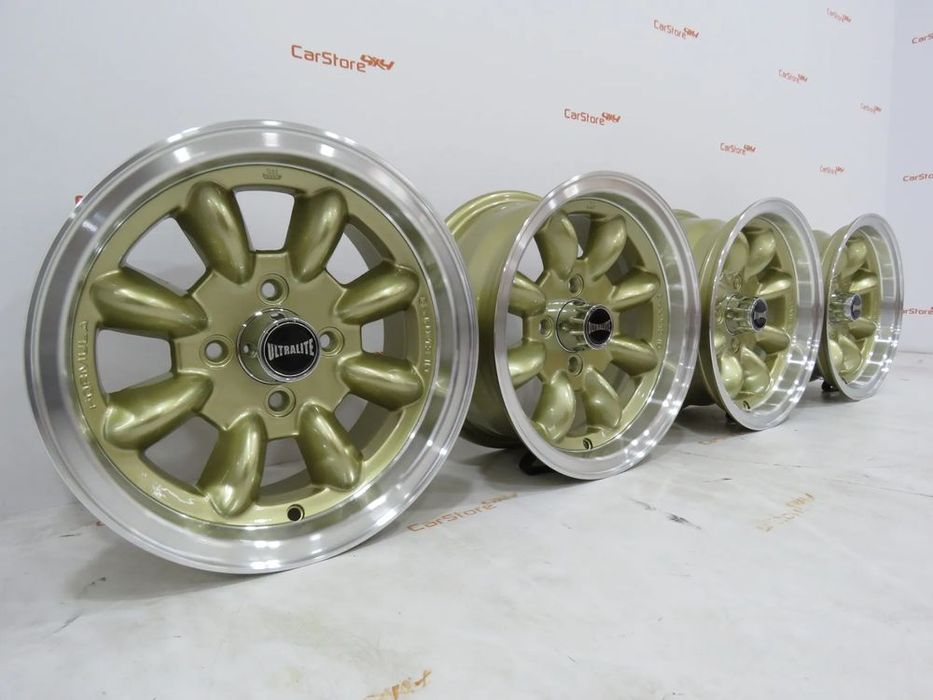 Jantes Ultralite 13x6 ET10 4x101.6 Douradas + Aba Polida