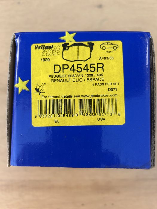 Pastilhas de travão EBC