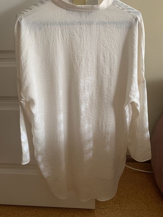 Túnica senhora creme Zara tamanho S decote em V