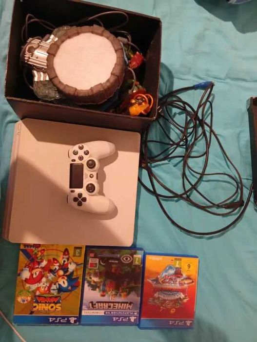Ps4 Branco + 3 jogos
