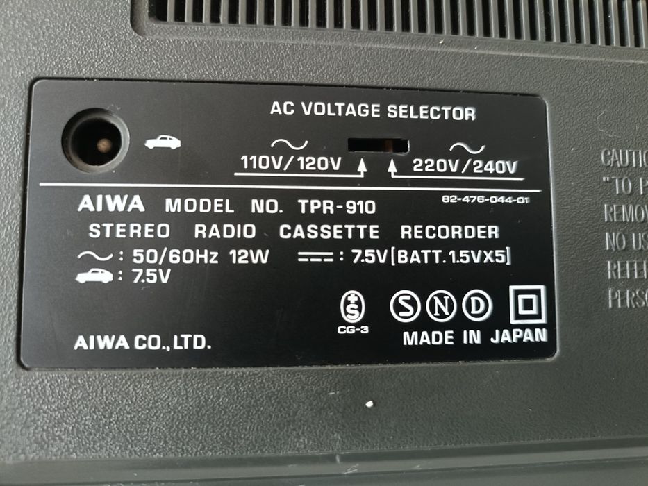 Radioodtwarzacz stereo AIWA TPR-910 Boombox