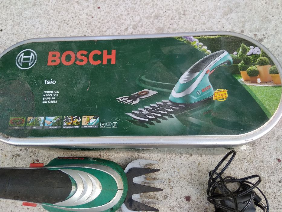 NOŻYCE ISIO 3 BOSCH + 2 NOŻE do trawy i krzewów