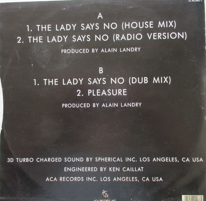 Criselda - - - - - The Lady Says No - - - - - Maxi Single