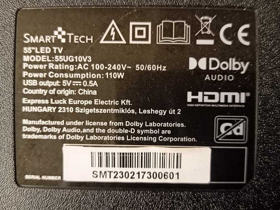 EL.MT9602PRO-FG95 Smart Tech 55UG10V3 Main Board