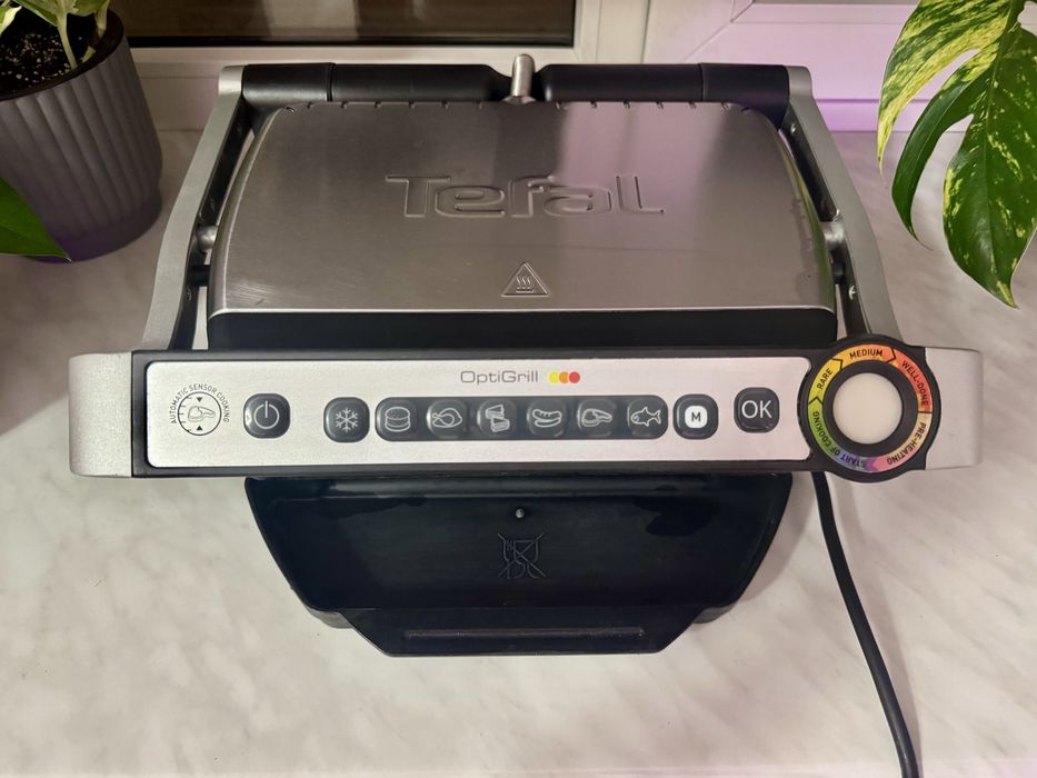 Розумний гриль Tefal Optigrill — готує ідеальні стейки сам!