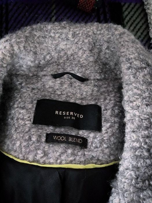 Пальто сіре reserved wool blend