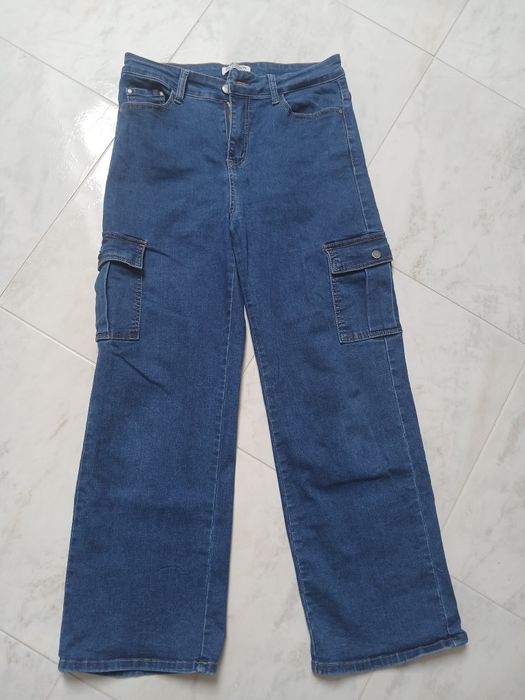 Sprzedam jeansy FASHION r.42 granatowe