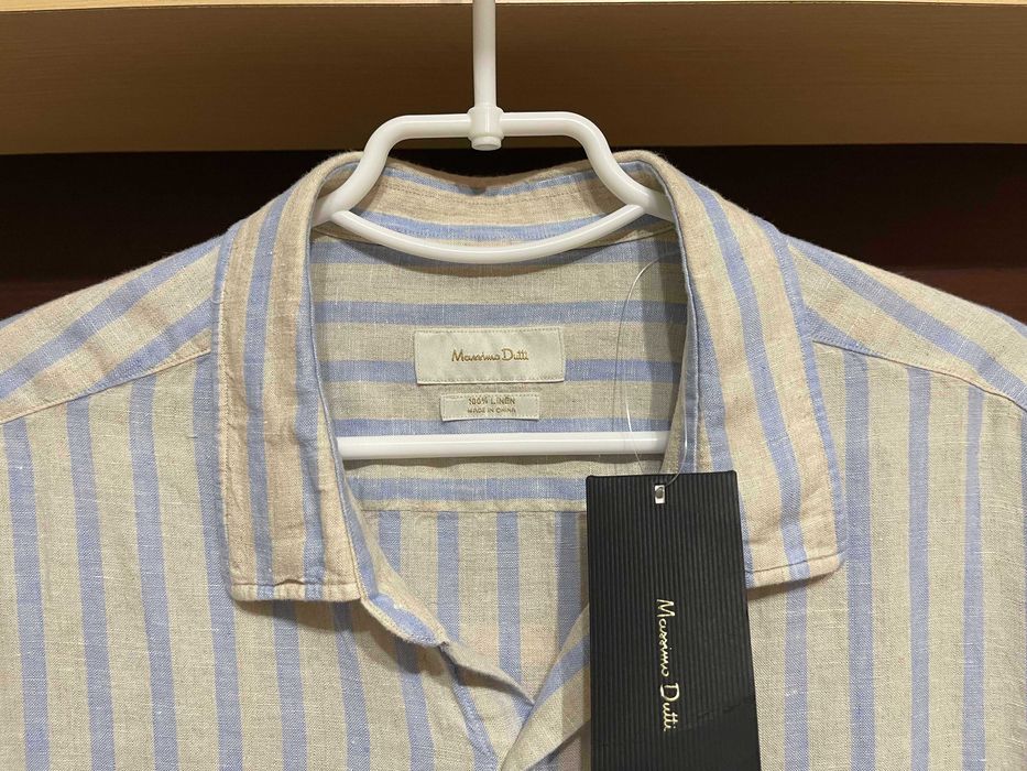 Massimo Dutti, 100% льон оригінал сорочка, рубашка  XL/XXL
