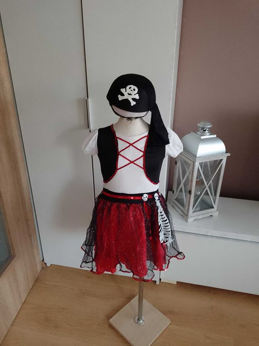 Strój karnawałowy PIRATKA PIRATKI kostium przebranie halloween bajka 122/128 (19)