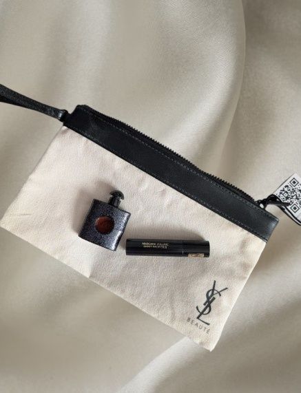 Zestaw Black Opium YSL 7,5ml + maskara 2ml + kosmetyczka