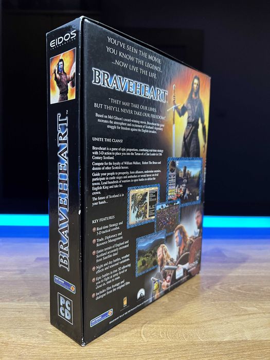 Braveheart gra (PC EN 1999) Big Box premierowe kompletne wydanie