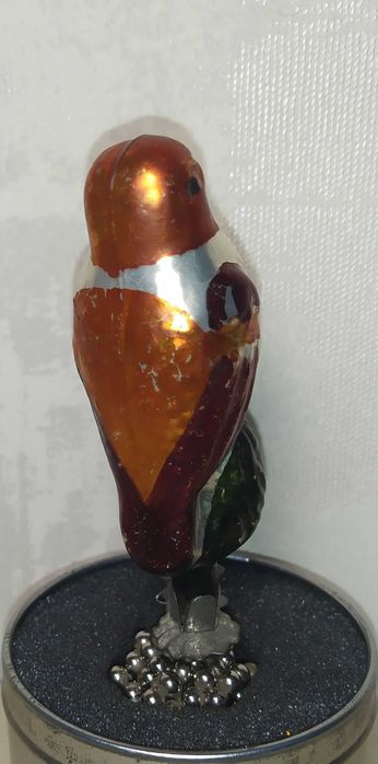 Винтажные ёлочная игрушка Снегирь, времен СССР, 1950-60 годов.