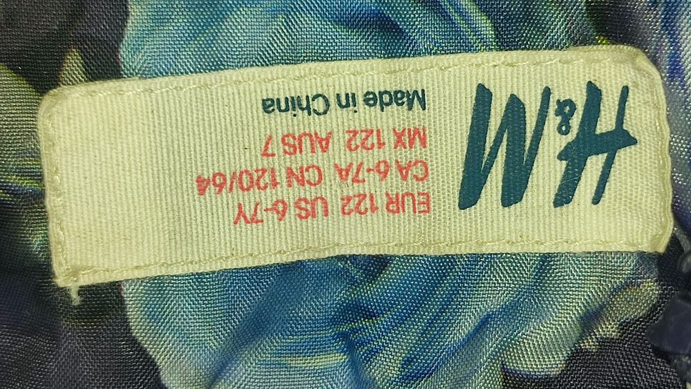 Kamizelka bezrękawnik H&M 110-122 wymiary na fotkach