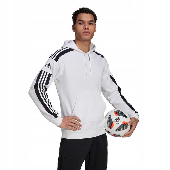 Bluza męska Adidas SQUADRA SWEAT HOODY, biała r. M