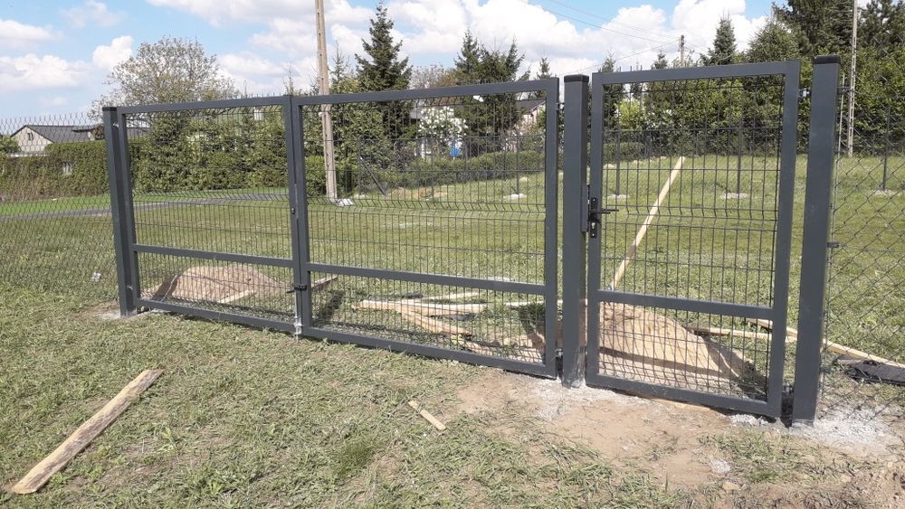 Brama panelowa ocynk+ral 5 lat Gwarancji 4m-5m furtki