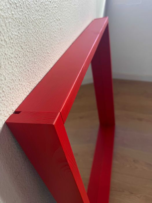 Espelho de Parede - Madeira Vermelho - Ikea (NOVO)