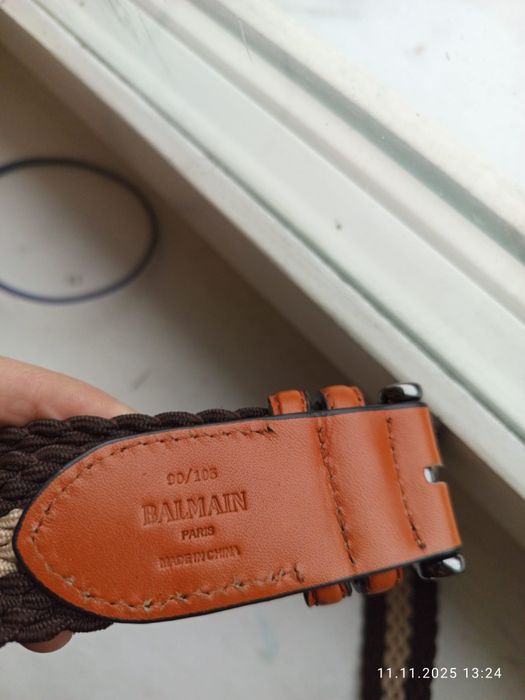 Balmain paris nowe oryginalne luxury pasek męski