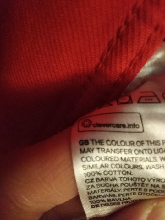 Kurtka czerwona jeansowa dzinsowa h&m