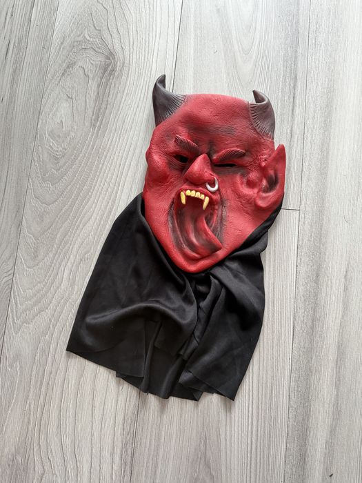 • Maska lateksowa na Halloween • Diabeł • Devil • stan bardzo dobry •