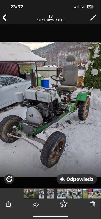 Traktor SAM Capek Esiok uszkodzony silnik.