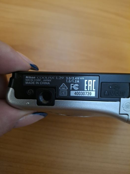 Aparat Cyfrowy Nikon Coolpix L29 Srebrny  Full Set!