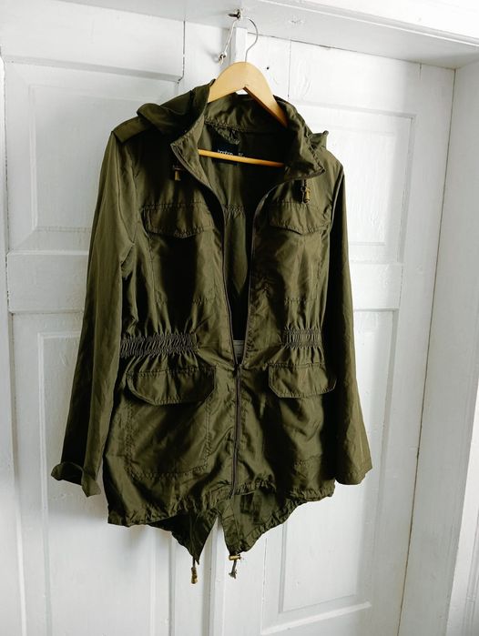 Kurtka damska parka cienka boohoo r. M