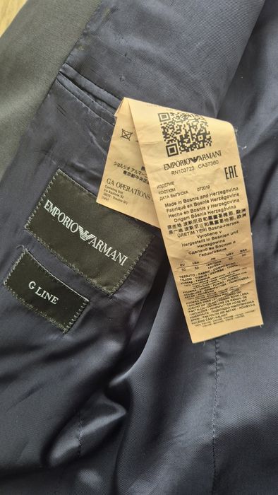 Emporio Armani G Line marynarka, 100% virgin wool, rozmiar 50, stan ba