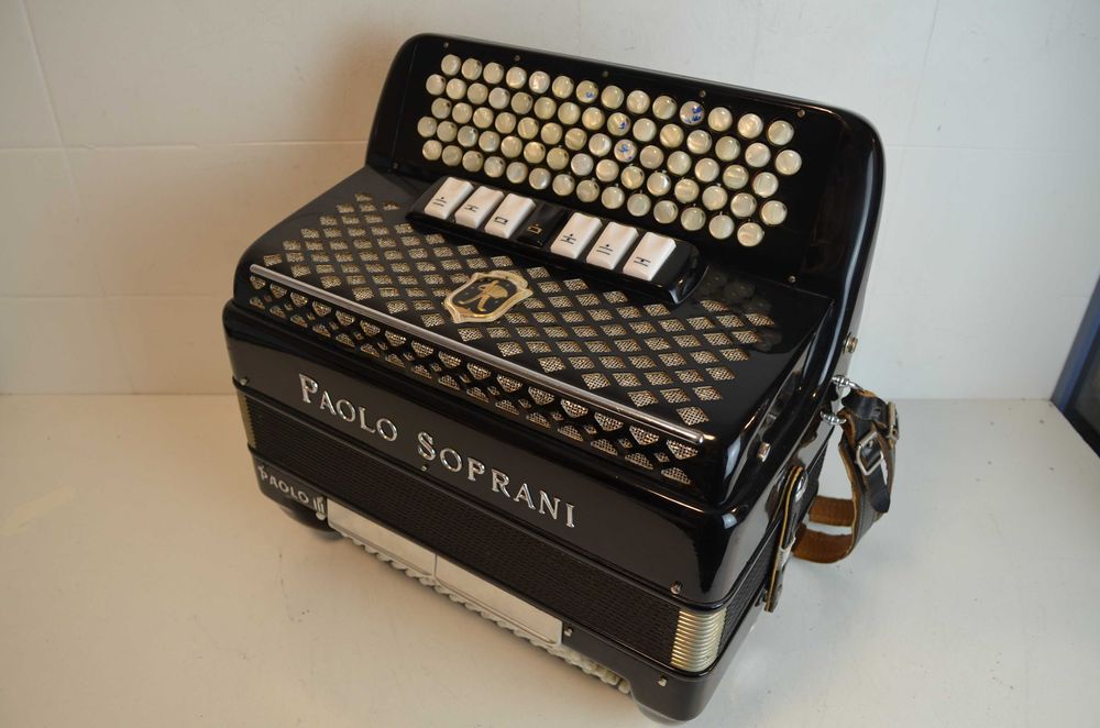 Acordeao Paolo Soprani 3 Voz 96 Baixos, N . 375
