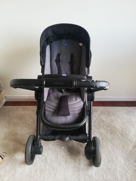 Trio chicco com suporte fixação automóvel