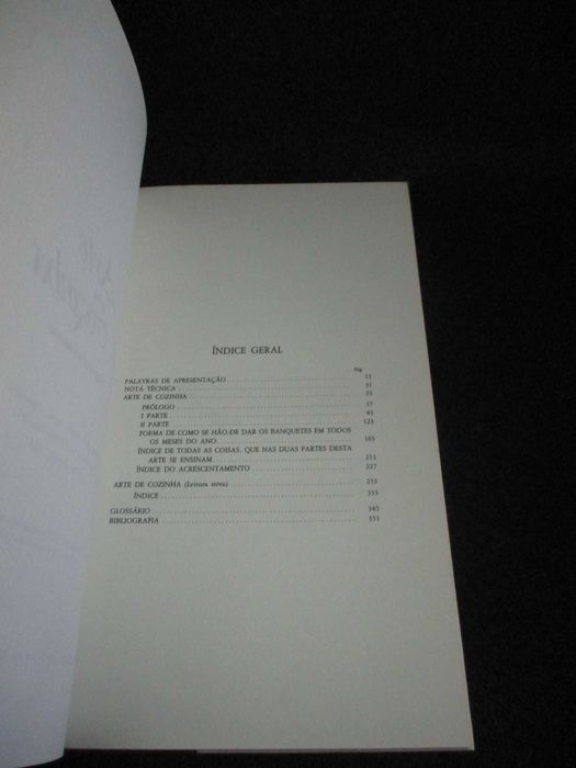 Livro Arte de Cozinha Domingos Rodrigues INCM