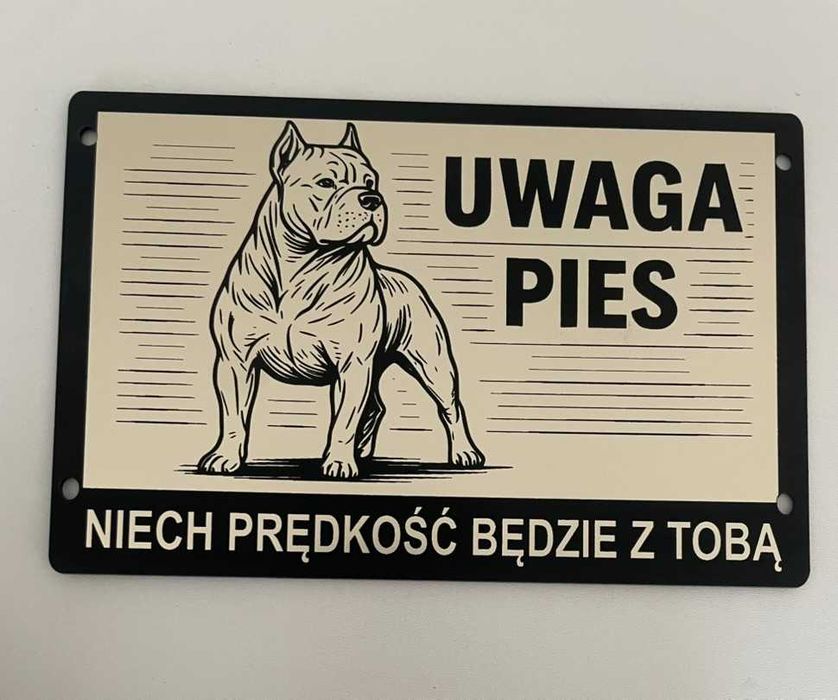 Tabliczka uwaga pies