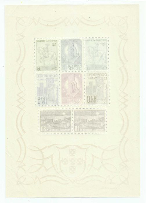 Selos portugueses – Bloco nº 2 da série 8º Centenário da Fundação e 3º Centenário da Restauração de Portugal - 1940
