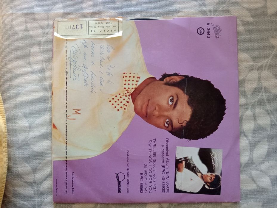 Vinil singles Michael Jackson - thriller