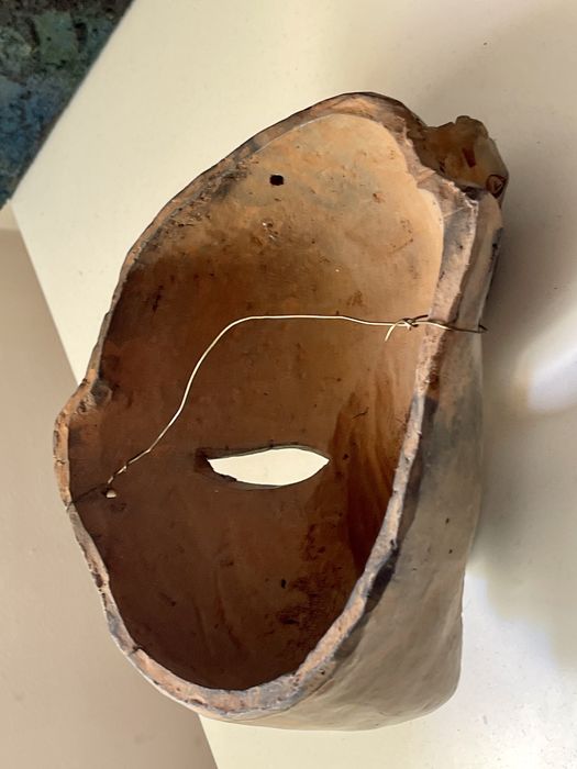 Máscara antiga em terracota Sul Americana