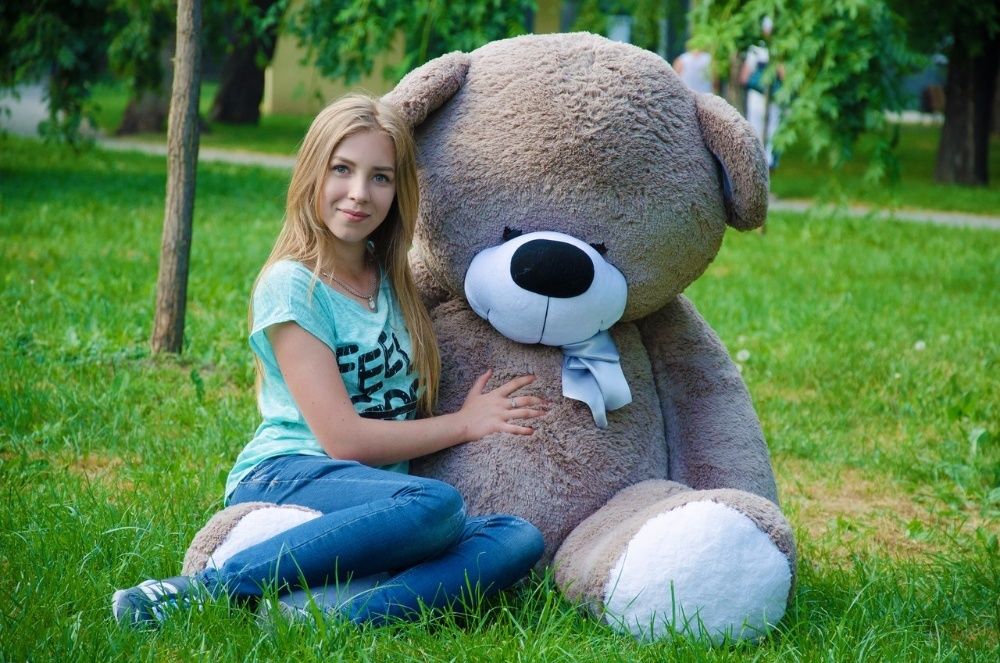 Великий плюшевий ведмедик Бойд 200 см.